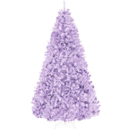 Front. Best Choice Products - Artificial Lavender Christmas Tree, Unlit Pine Design w/Easy Assembly - Lavender.