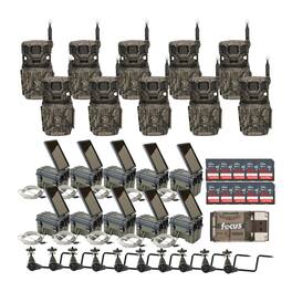 Stealth Cam - Revolver Pro 2.0 360-Degree 40MP 1440p Brown Cellular Camera Bundle