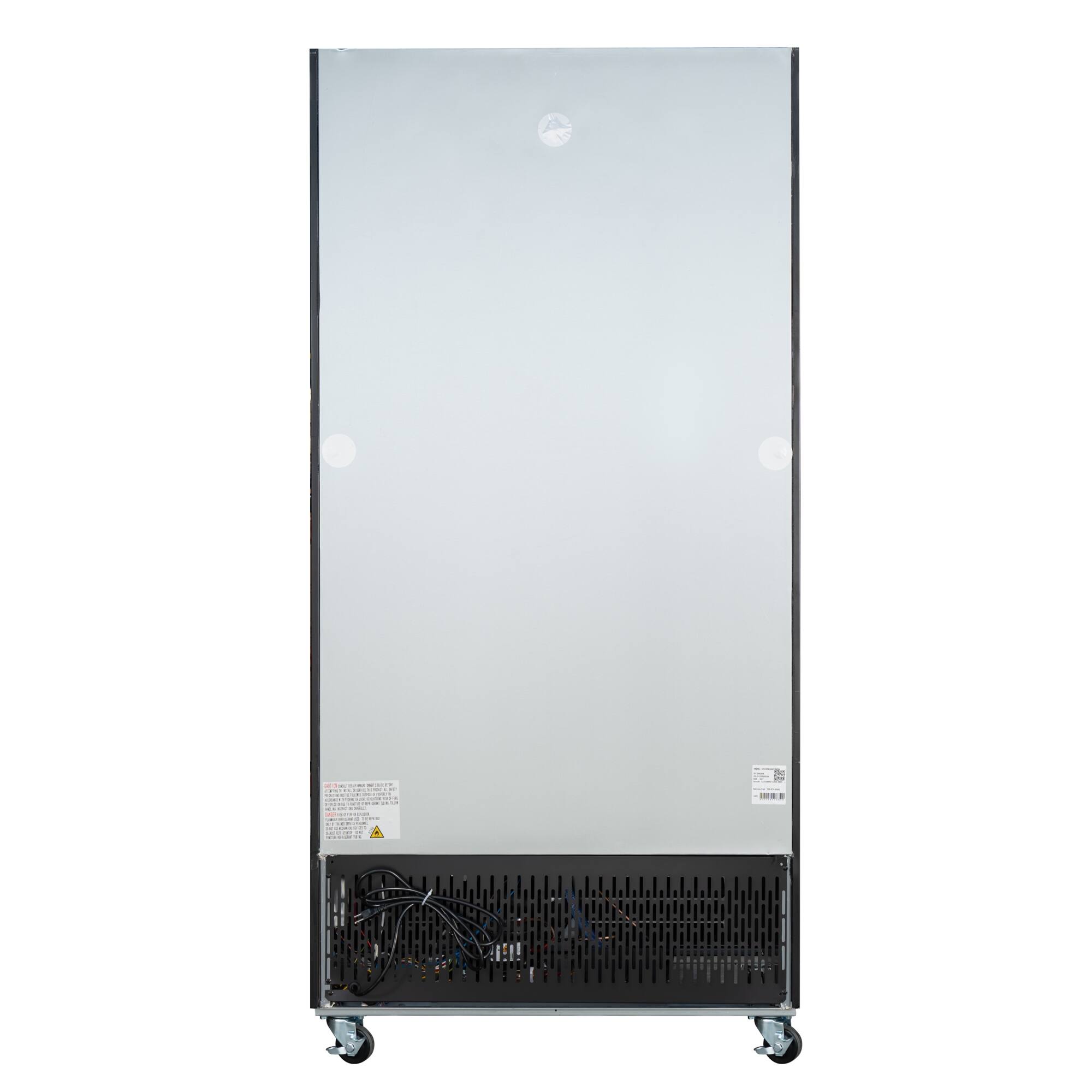 Alt View 9. Koolmore - 40 in. 33 Cu. Ft. Commercial Merchandiser Refrigerator with Sliding Doors, LED Lighting in White (KM-MDR-2GD-33CSL) - Black.