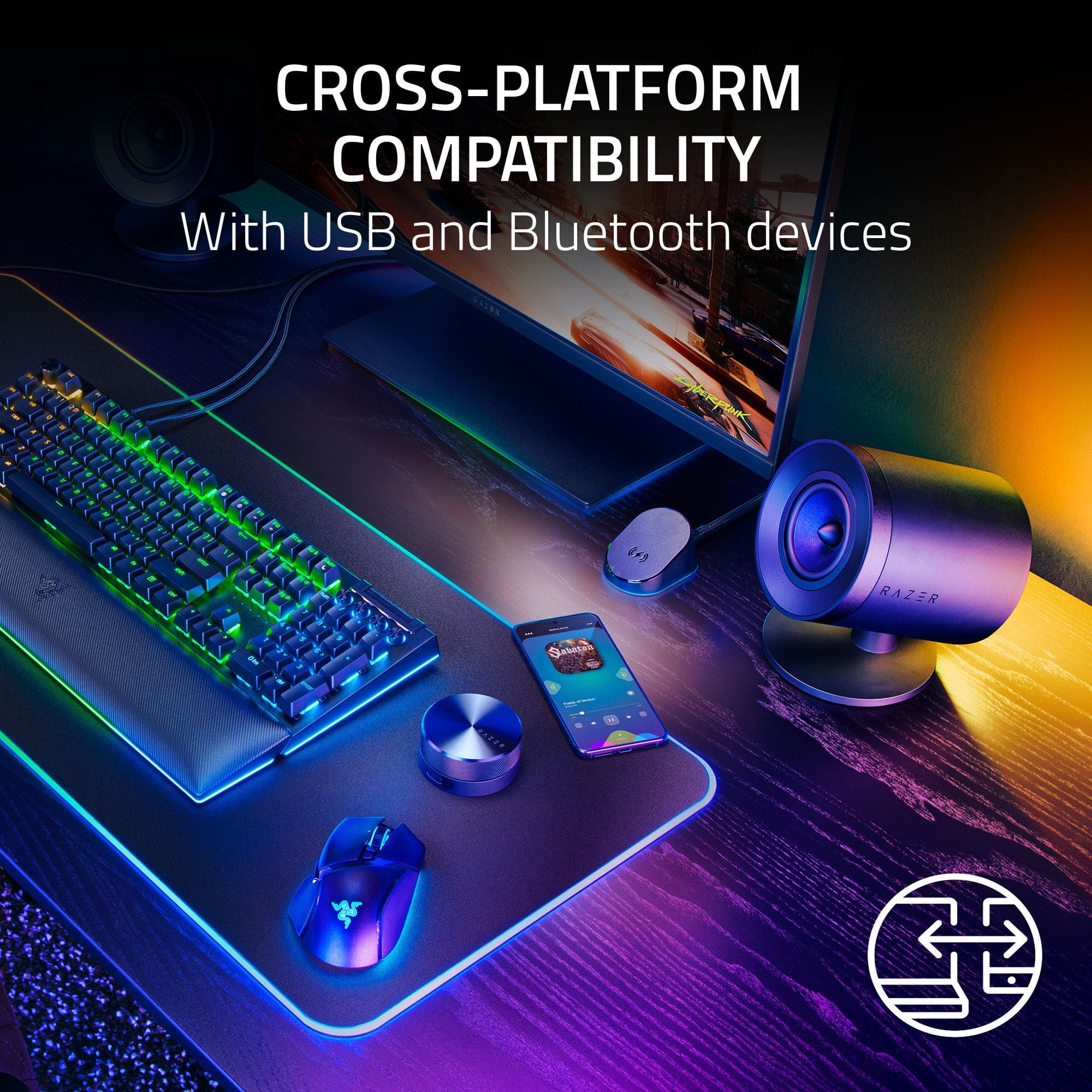 CROSS-PLATFORM COMPATIBILITY WITH USB AND BLUETOOTH DEVICES