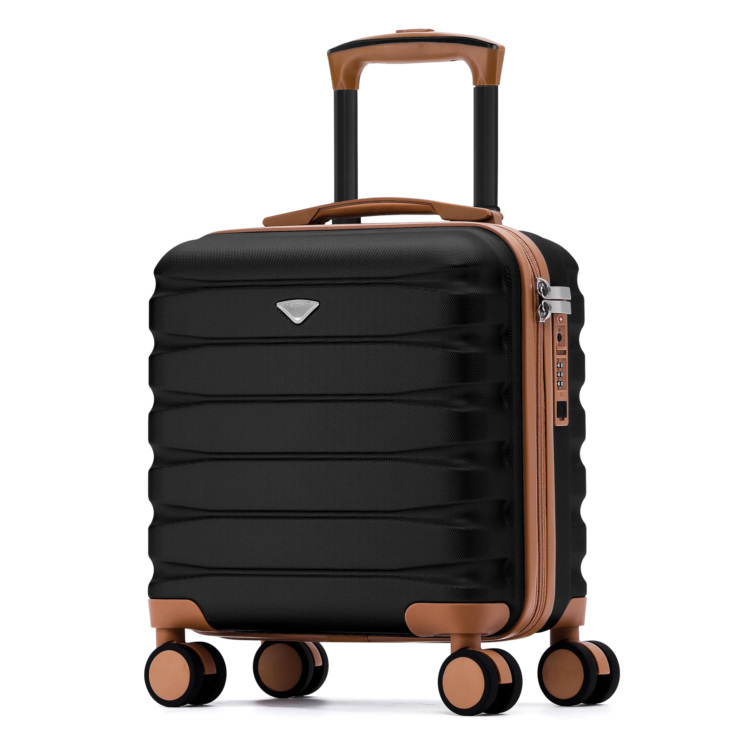 Alt View 1. Dapper Styles - Carry On Suitcase 16 Hardside Tsa Lock & Usb Port Lightweight Luggage Silent Double Spinner Wheels Maximum ... - Navy-22x14x9".