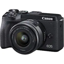 Canon - EOS M6 Mark II Digital Camera + 15-45mm Lens (International Model)