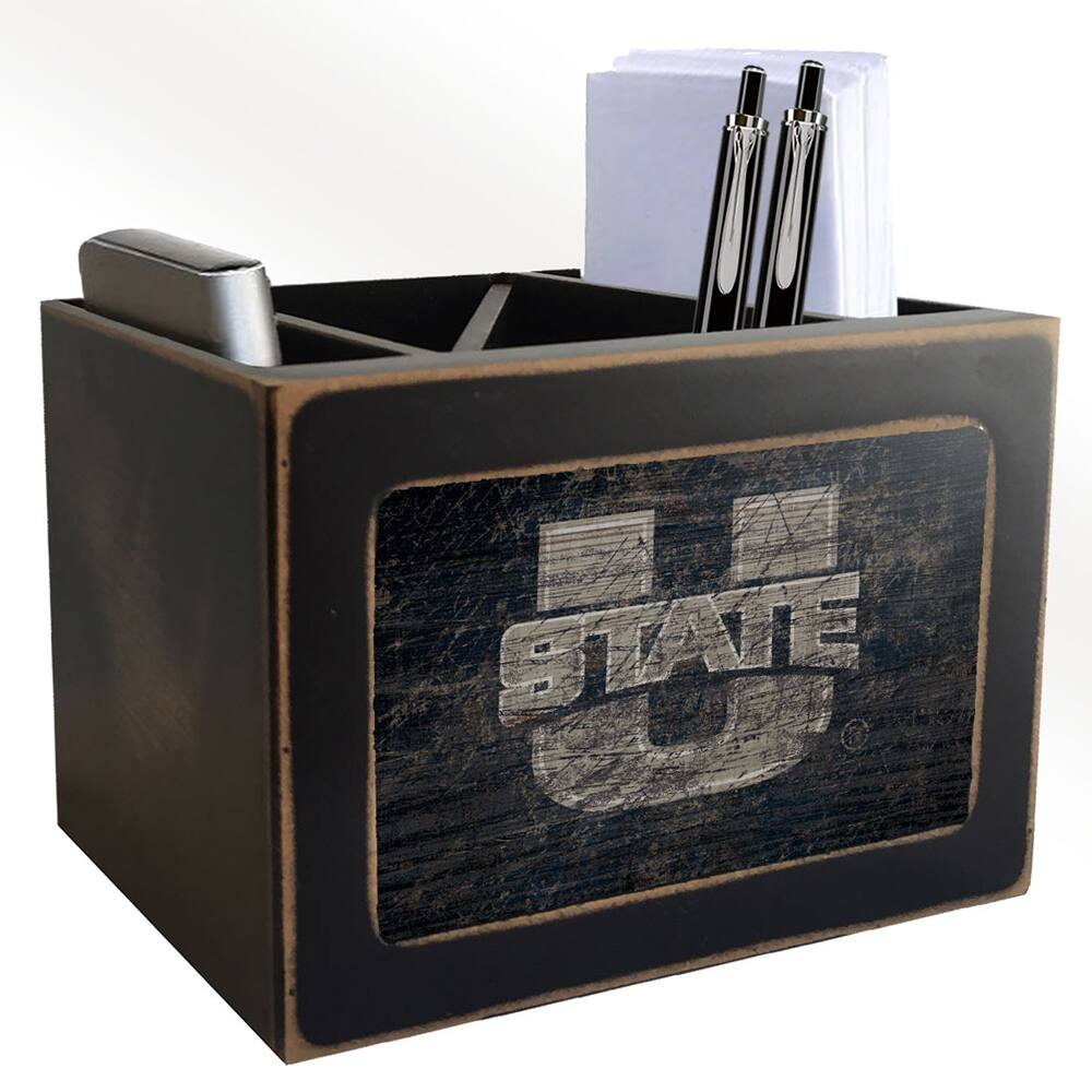 Utah State Aggies 6" x 12" Team Color Desktop Organizer