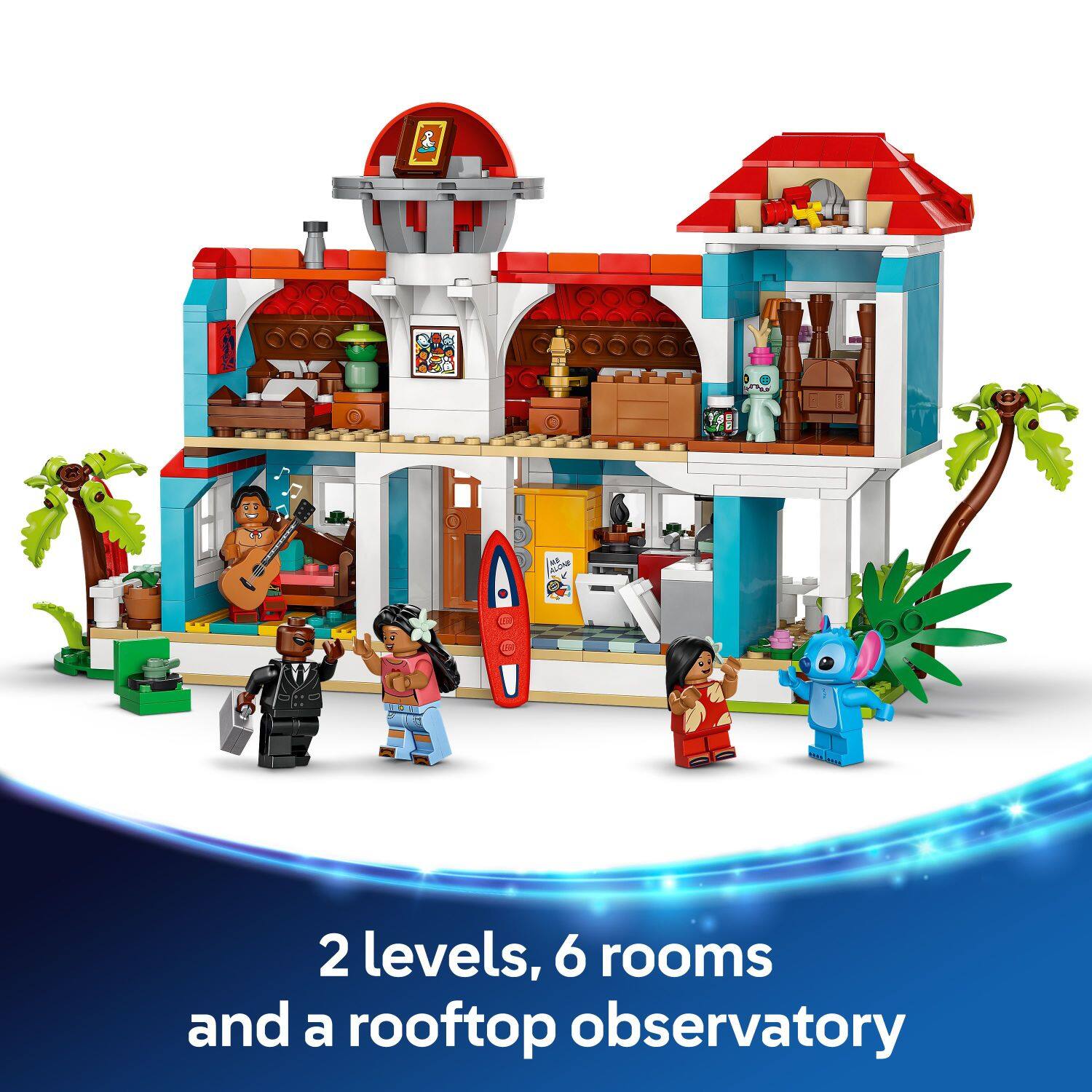 "2 levels, 6 rooms and a rooftop observatory"
