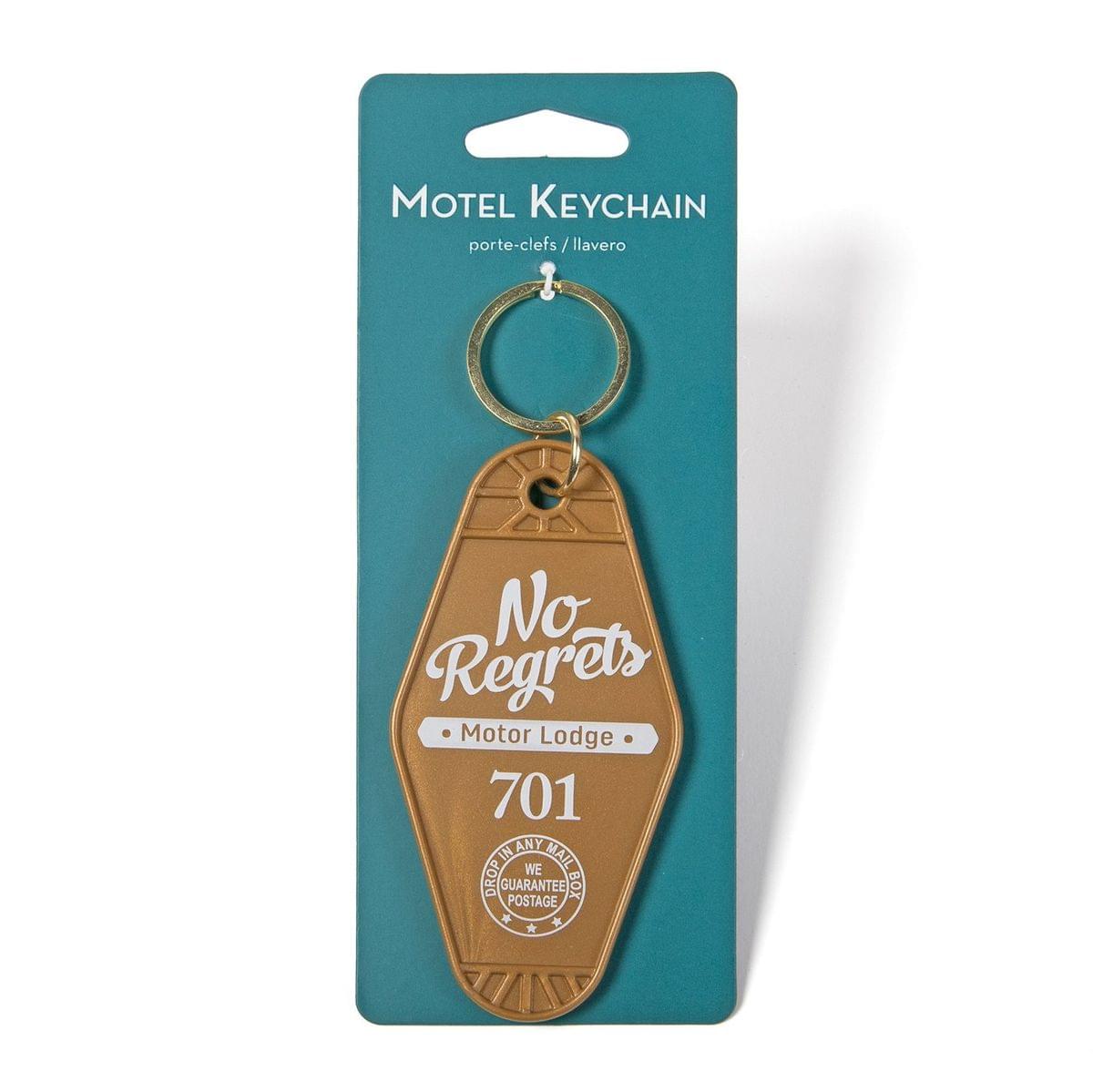 MOTEL KEYCHAIN porte-clefs / llavero / llavero  
No Regrets Motor Lodge 701  
ANY IN MAIL DROPIN WE DROP GUARANTEE BOX POSTAGE +