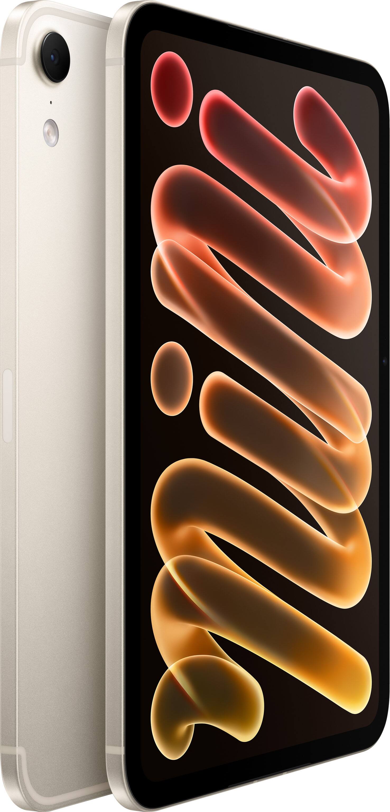 Alt View 1. Apple - iPad mini (A20 Pro Chip) Wi-Fi + Cellular 128GB Standard Glass - Starlight.