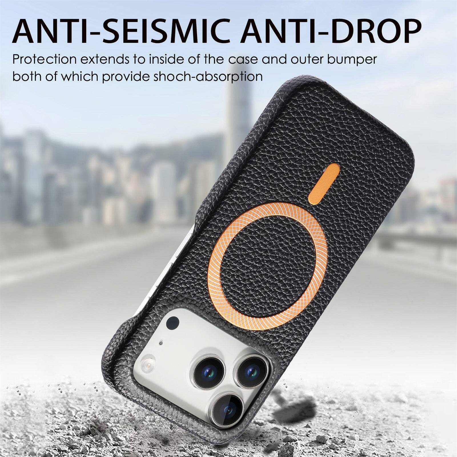 ANTI-SEISMIC ANTI-DROP  
Protection extends to inside of the case and outer bumper both of which provide shock-absorption