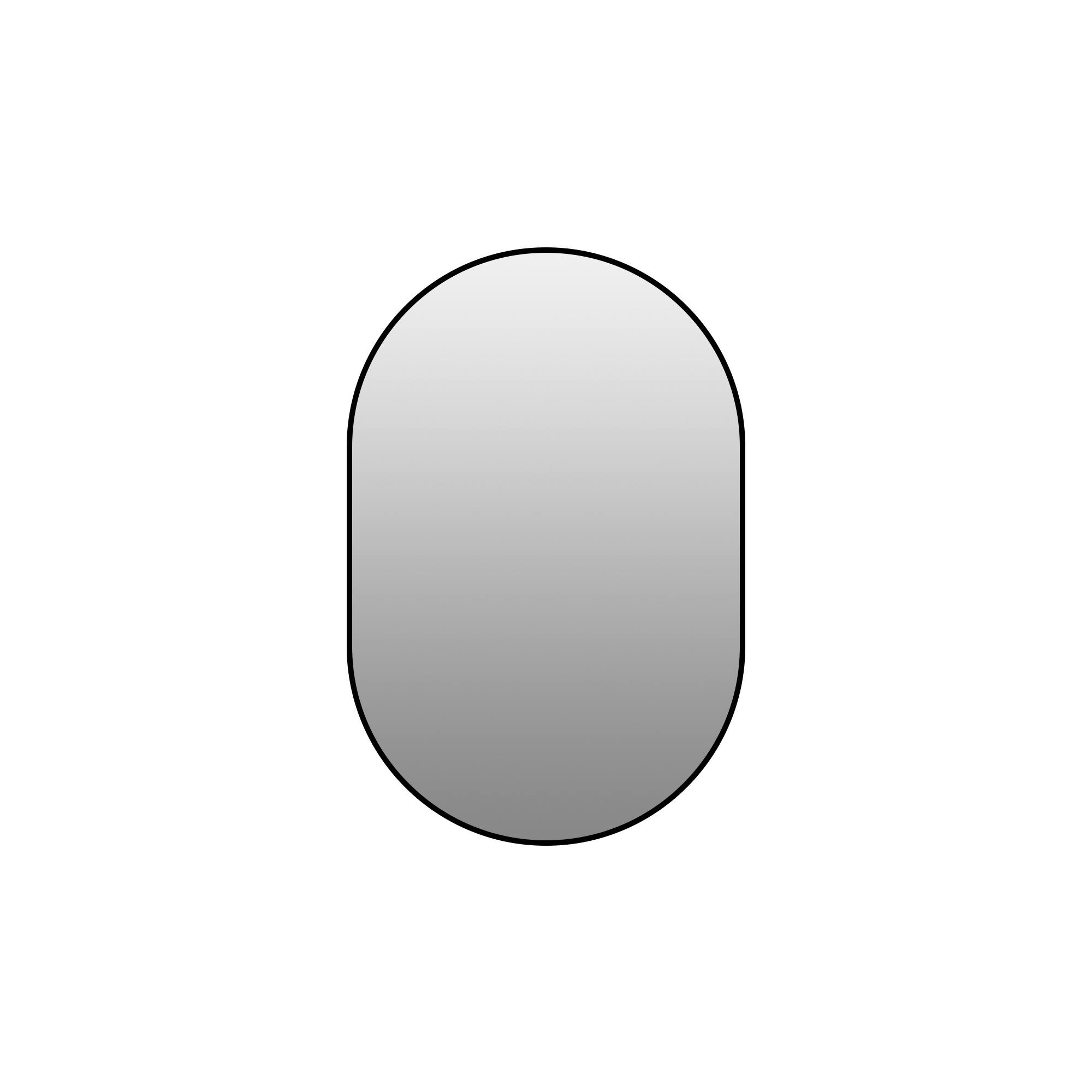Boyel Living - 36 in x 24 in Framed Rectangular Bathroom Vanity Mirror for Wall Mounting - Black