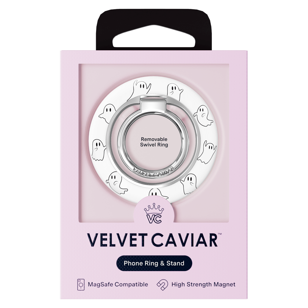 Removable Swivel Ring  
VELVET CAVIAR  
Phone Ring & Stand  
MagSafe Compatible  
High Strength Magnet