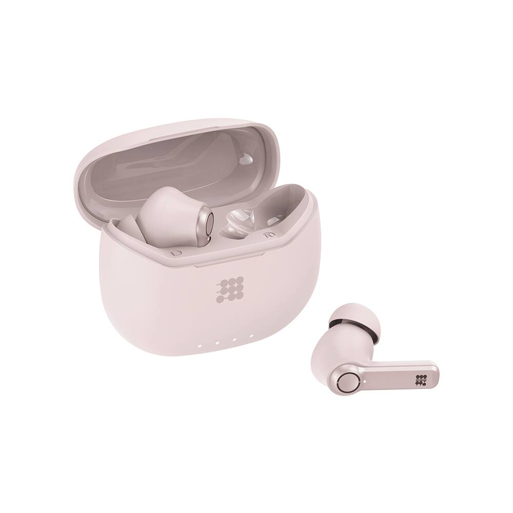 Angle. Cubitt - Power Earbuds Pro ANC, 30H Playtime, BT 6.0, Deep Bass Rose Gold.