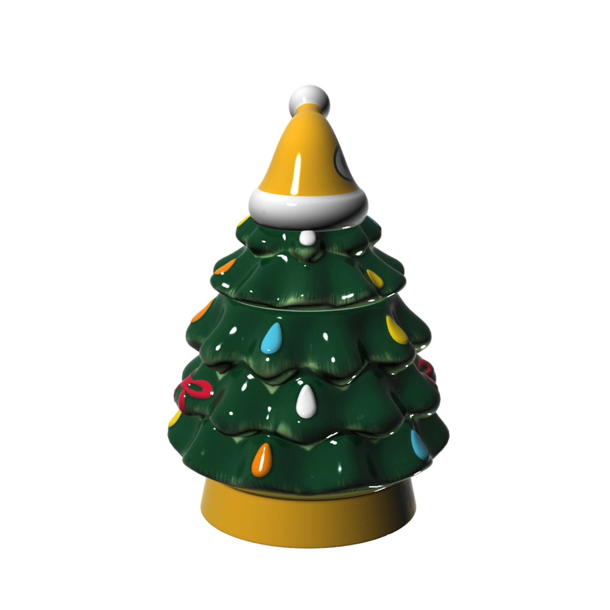 Alt View 1. Evergreen Enterprises - Green Bay Packers 14oz. Christmas Tree Mug With Lid - Green.