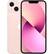 Front. Apple - iPhone 13 A2482 (Fully Unlocked) 128GB Bundle with Pre-Installed Tempered Glass and Bluetooth Earbuds - Pink.