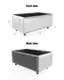The text on the image states "Front View V 18.2" 3.0 23.0" 41.5" Back View." This text is grouped and corrected as follows:

Front View:
- 18.2" 3.0 23.0" 41.5"

Back View:
- 18.2" 3.0 23.0" 41.5"