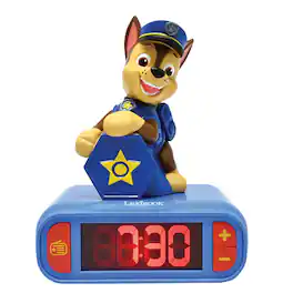 Lexibook - Chase Night light Alarm Clock with sounds - Blue