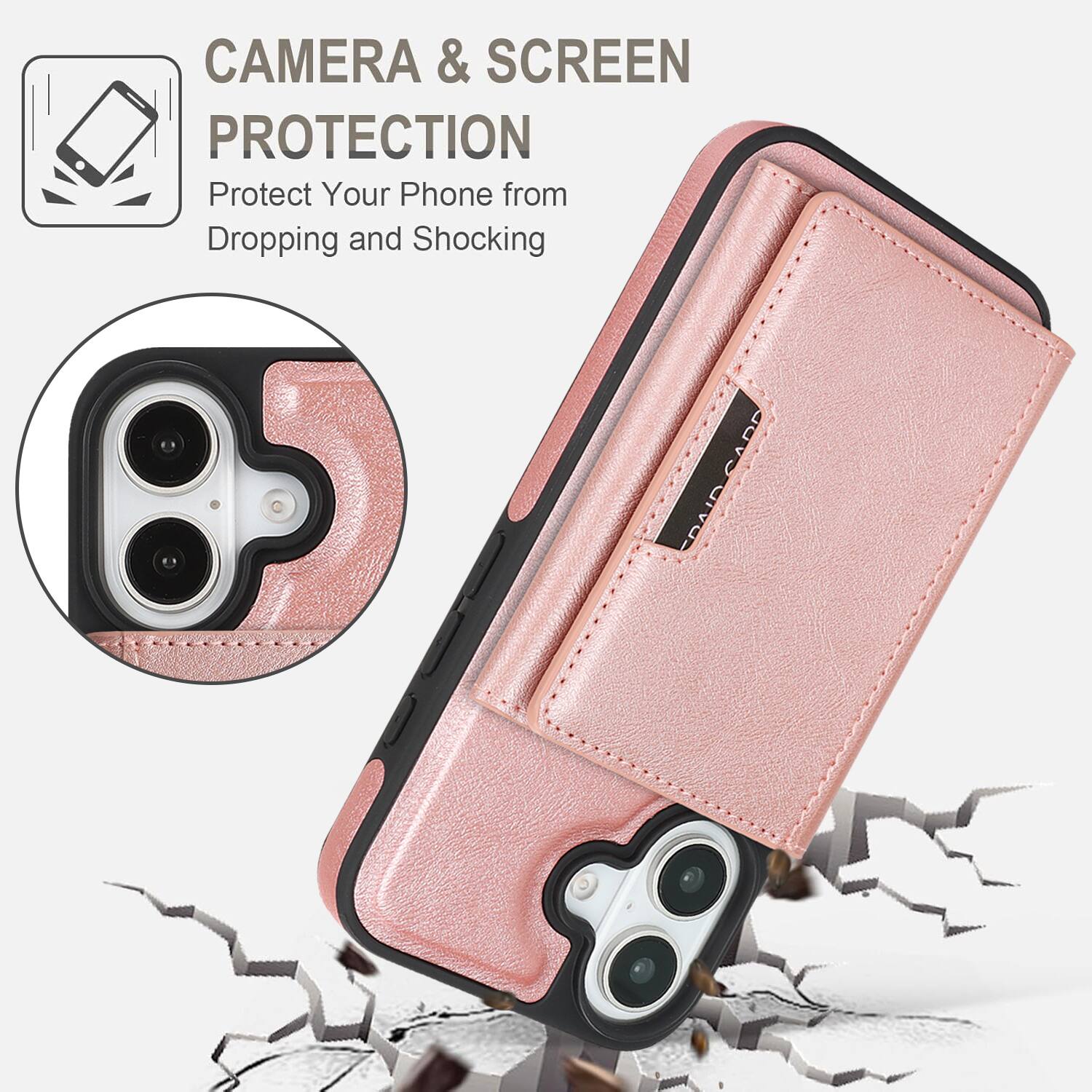 CAMERA & SCREEN PROTECTION  
Protect Your Phone from Dropping and Shocking