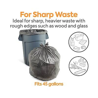 For Sharp Waste  
Ideal for sharp, heavier waste with rough edges such as wood and glass  
Fits 45 gallons