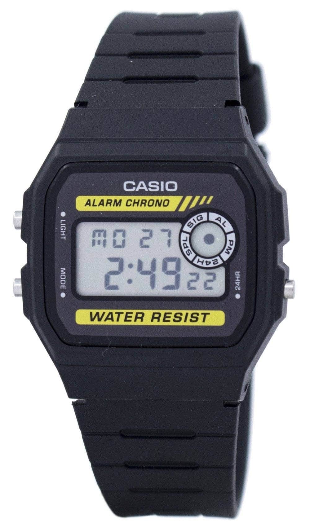 Casio - Digital F-94WA-9 Mens Watch Alarm Chrono Stopwatch Day/Date 30M - Black
