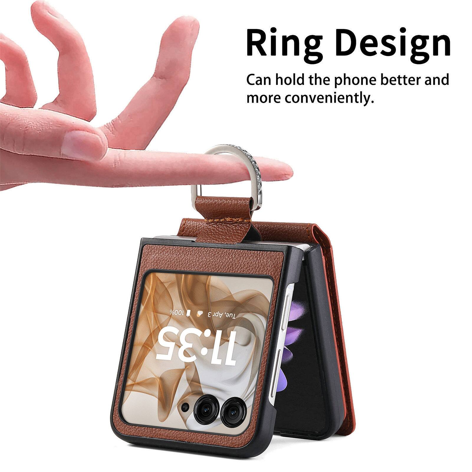 Ring Design Can hold the phone better and more conveniently.