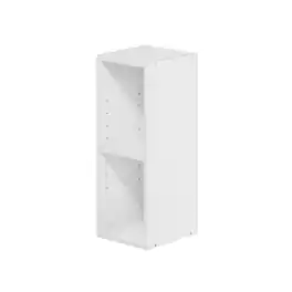 FurniFact - Wooden Bookcase with Compact Size and Sturdy Construction - White