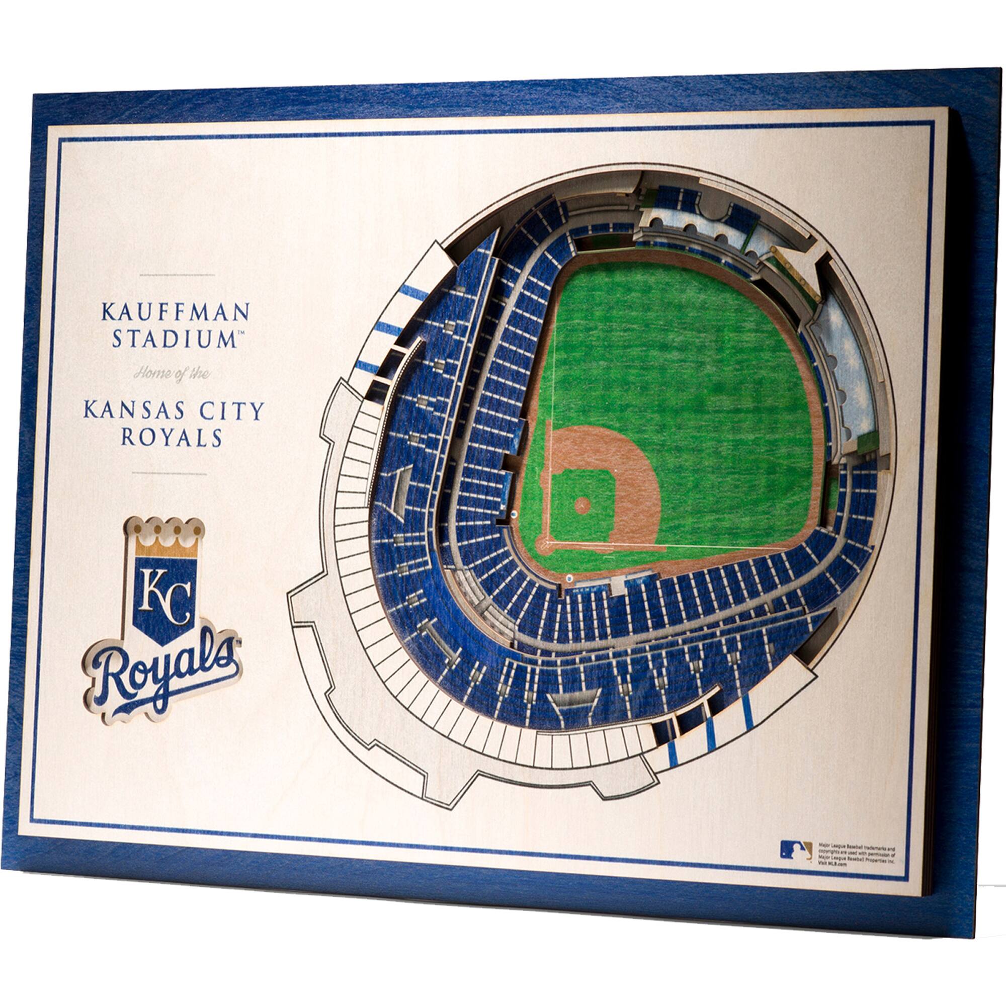 Kansas City Royals 17'' x 13'' 5-Layer 3D StadiumViews Wall Art
