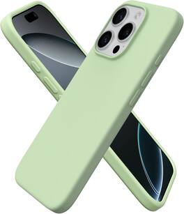 Ornarto - Designed for iPhone 16 Pro Case 6.3", Liquid Silicone 3 Layers Full Covered Protective Cover - Matcha