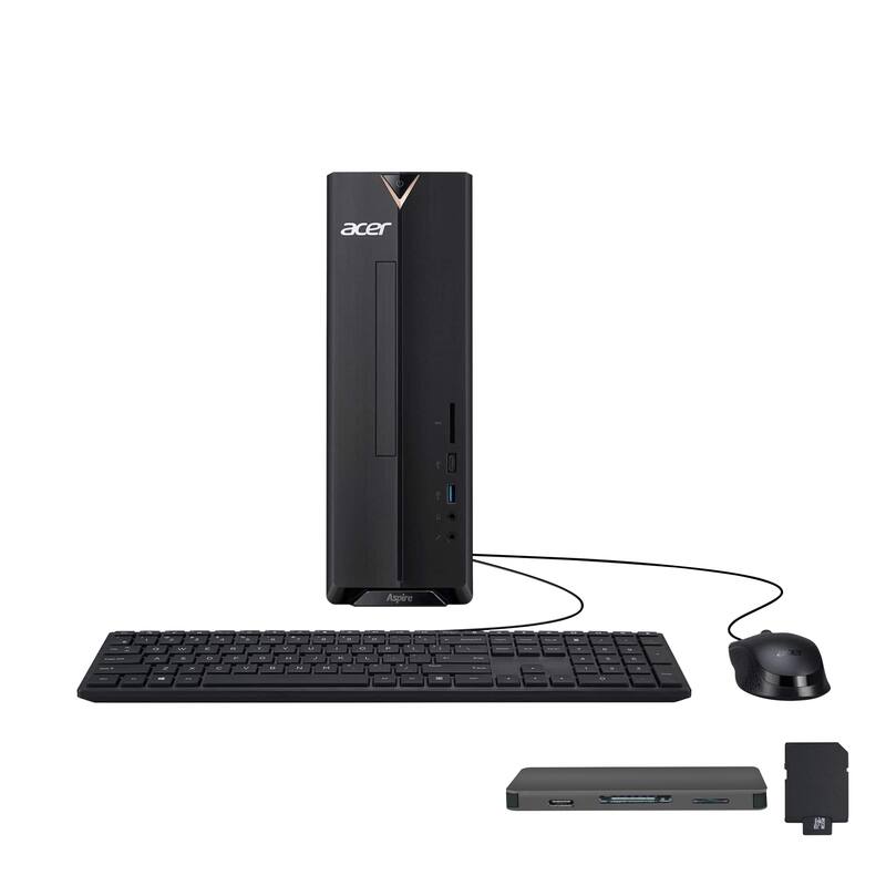 Acer Aspire Desktop Intel Celeron N4505 8GB Memory 512GB SSD Black