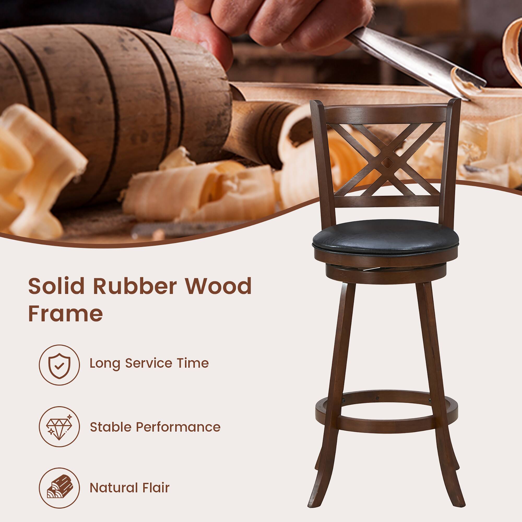 Solid Rubber Wood Frame

Long Service Time
Stable Performance
Natural Flair