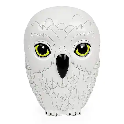 Front. Harry Potter - Harry Potter Hedwig The Owl Ceramic Coin Bank - White.