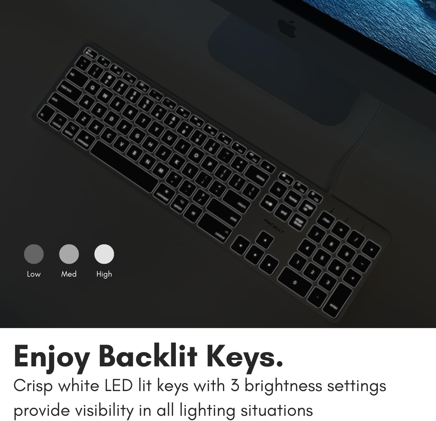 - Low
- I
- 3
- 2 e
- Q 3
- W $
- 4
- A E & S
- S R A 6
- 2 D T &
- 7
- E x F Y
- 8
- G u E 9
- V H I I o
- J o
- K
- P
- M I e 1 2
- a detate F >
- I I
- ns
- 1
- P
- natur
- 6
- MACALLY do
- co 7 / a 4 9 5 1 6
- Med
- High
- 2
- 0 a
- Enjoy Backlit Keys. Crisp white LED lit keys with 3 brightness settings provide visibility in all lighting situations