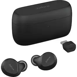 Jabra - Evolve2 USB-C UC True Wireless Noise Cancelling In-Ear Earbuds - Blue
