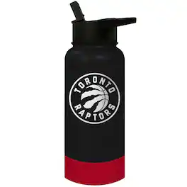 Great American Products - Toronto Raptors 32oz. Logo Thirst Hydration Water Bottle - Multicolor
