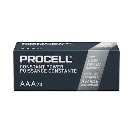 PROCELL
CONSTANT POWER
PUISSANCE CONSTANTE
FOR LOW DRAIN
DEVICES
POUR LES APPAREILS
À FAIBLE
CONSUMPTION
AAA24