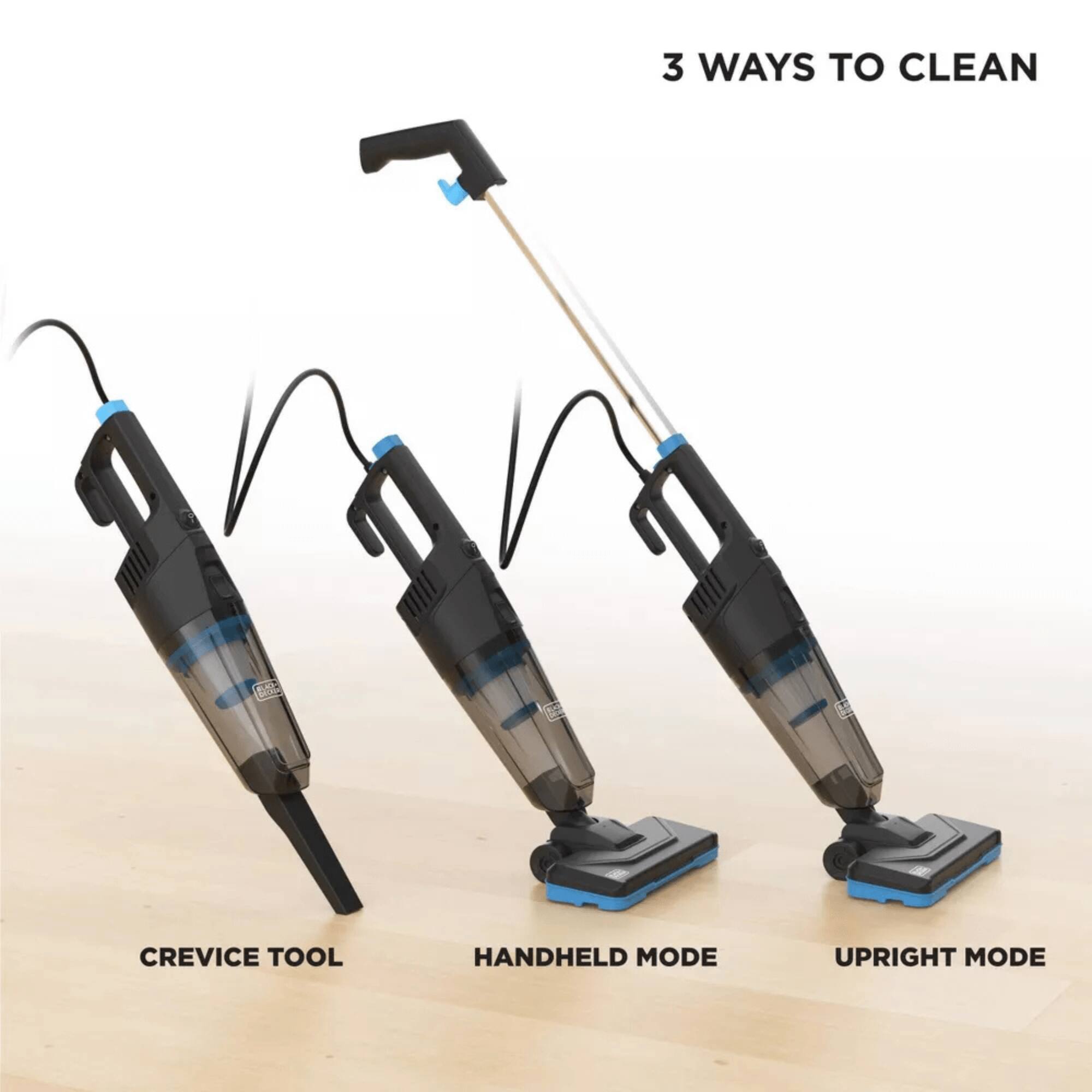 3 WAYS TO CLEAN

CREVICE TOOL

HANDHELD MODE

UPRIGHT MODE