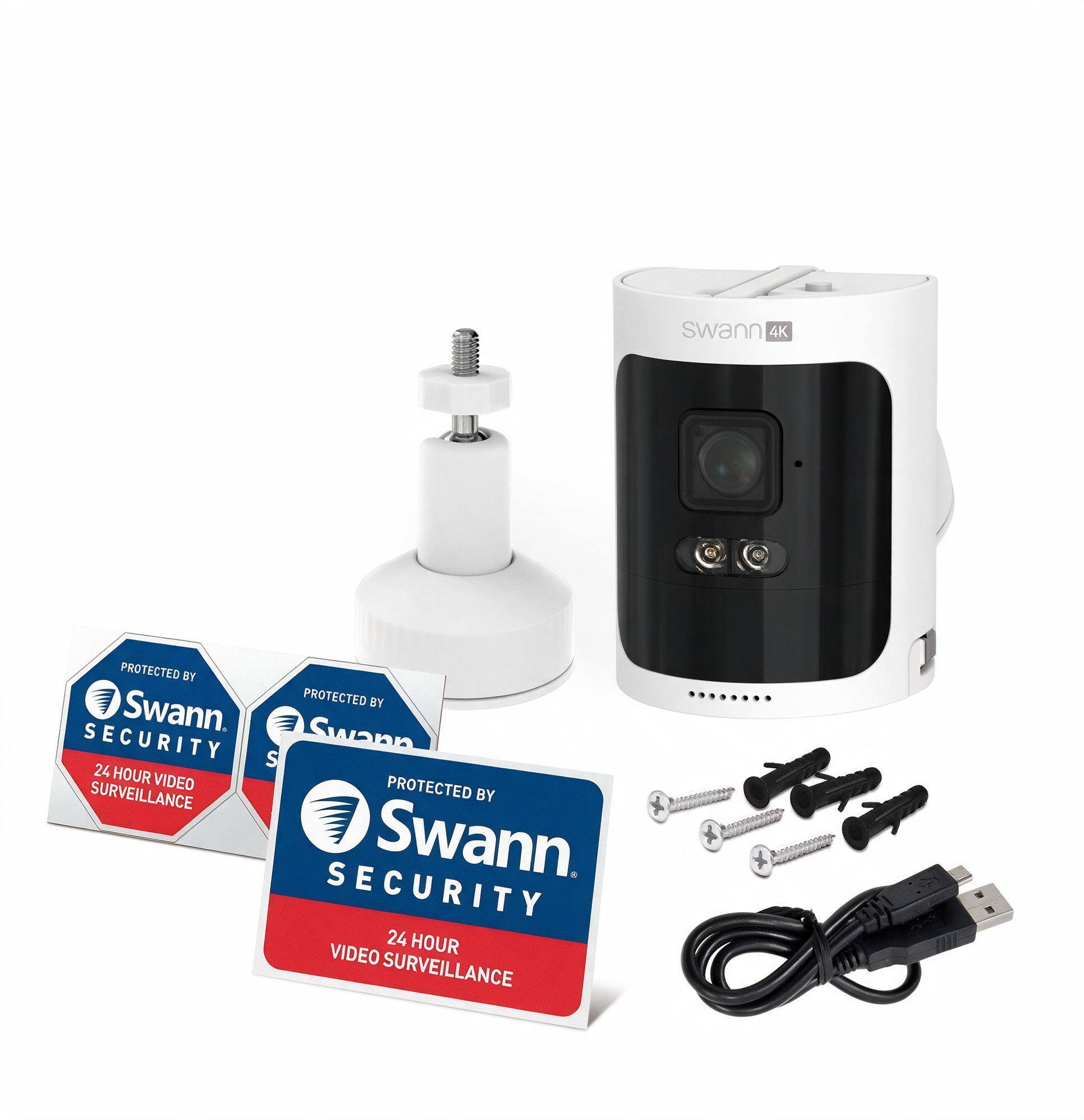 Swann 4K  
PROTECTED BY Swann SECURITY  
24 HOUR VIDEO SURVEILLANCE
