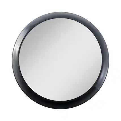 Front. Zadro - Traveling Wall Mounted Shower Mirror with 5X Magnification & Suction Cups - Black.