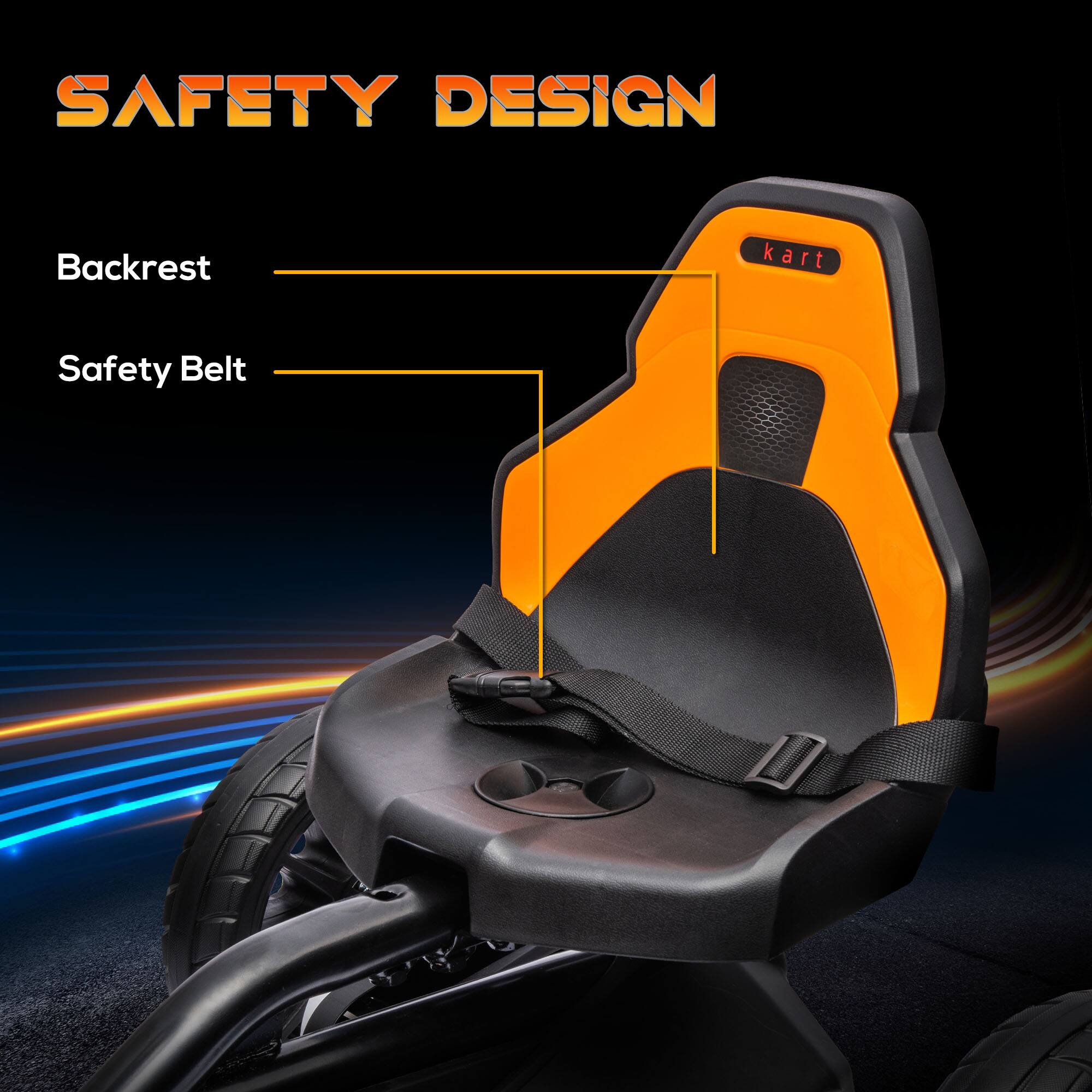 SAFETY DESIGN

Backrest

Safety Belt