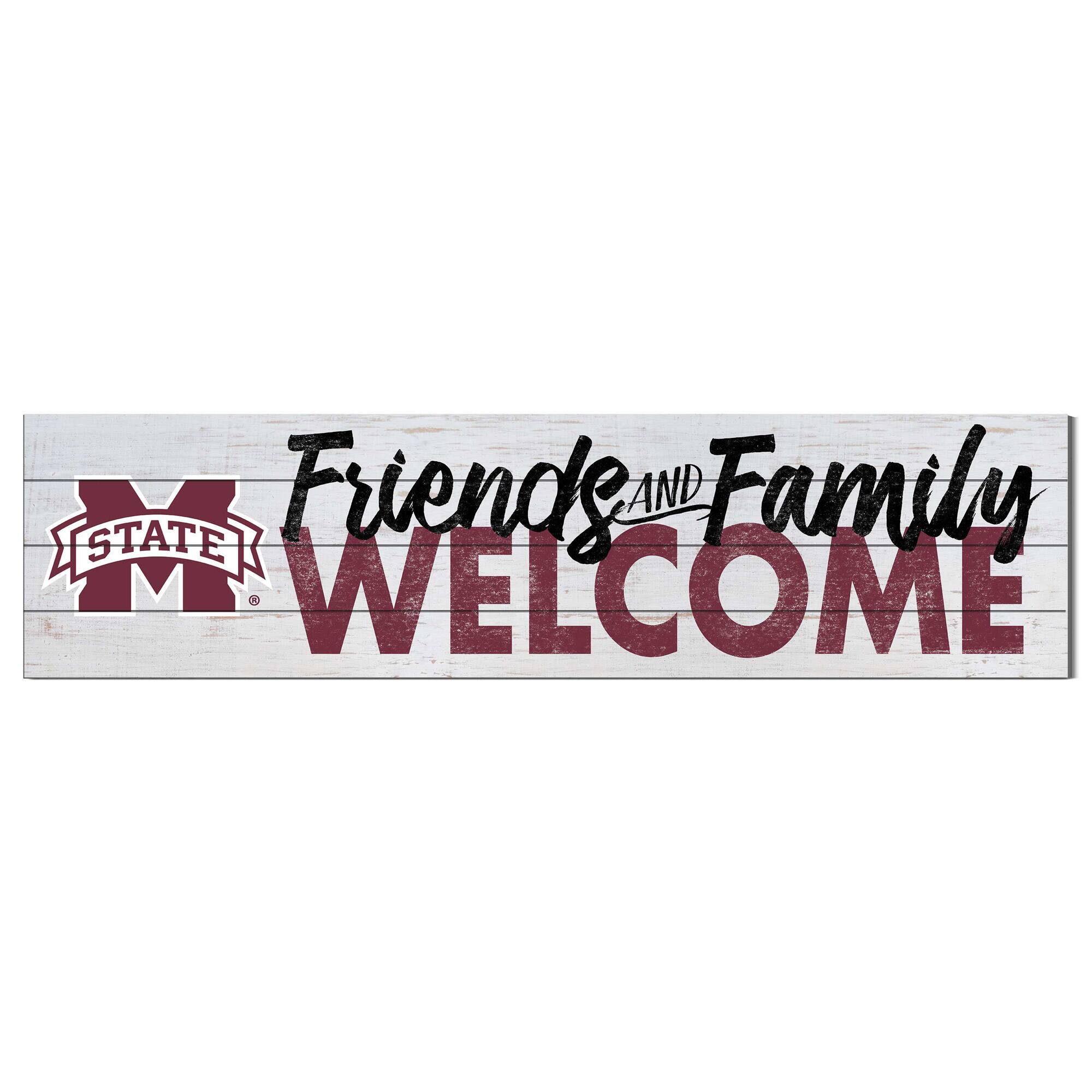 Mississippi State Bulldogs 10'' x 40'' Friends & Family Welcome Sign