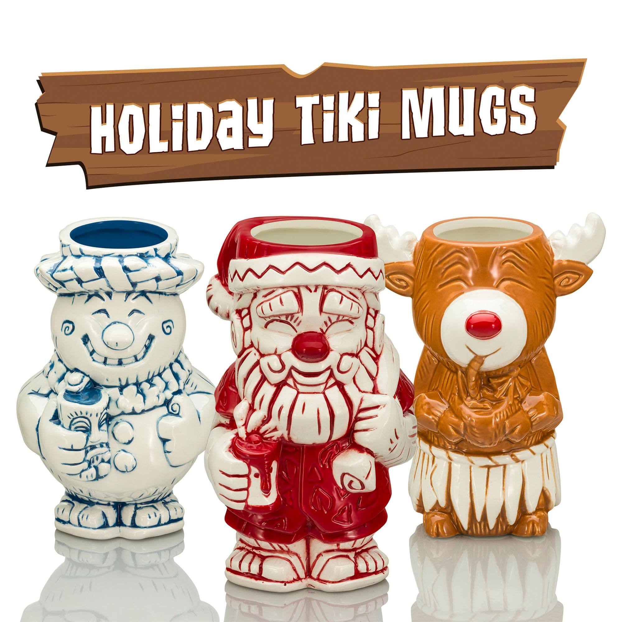 Holiday Tiki Mugs