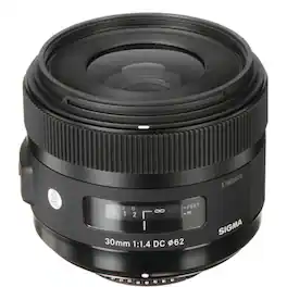 Sigma - 30mm F1.4 Art DC HSM Lens for Nikon - Black