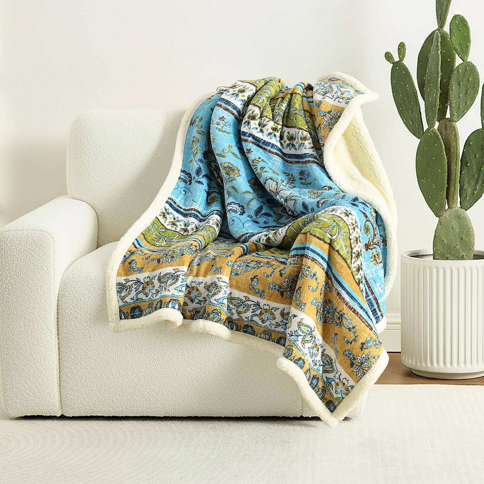 Olive Green Throw-50'' x 60''