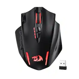REDRAGON - M913 MAX Wireless MMO Gaming Mouse 26000 DPI Remapping Keys - Wireless - Black