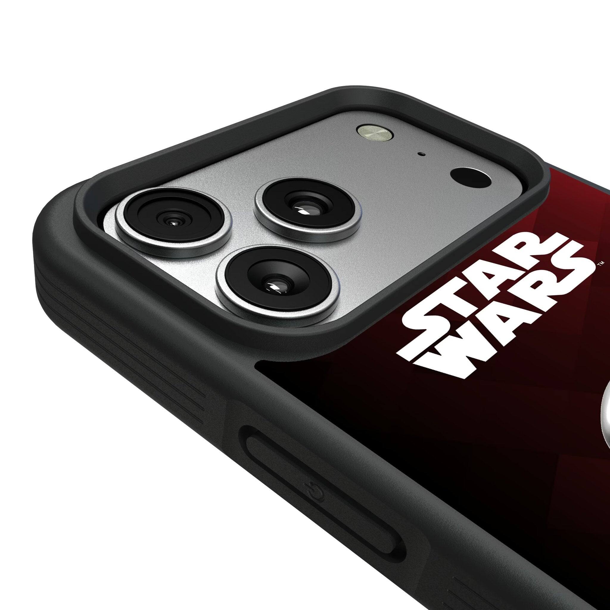 Left. Keyscaper - Star Wars: A New Hope Color Block Bump Phone Case - Apple iPhone 17 Pro Max - Darth Vader.