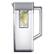 Alt View 21. Samsung - BESPOKE 24 cu. ft 3-Door French Door Counter Depth Smart Refrigerator with Family Hub - Custom Panel Ready.