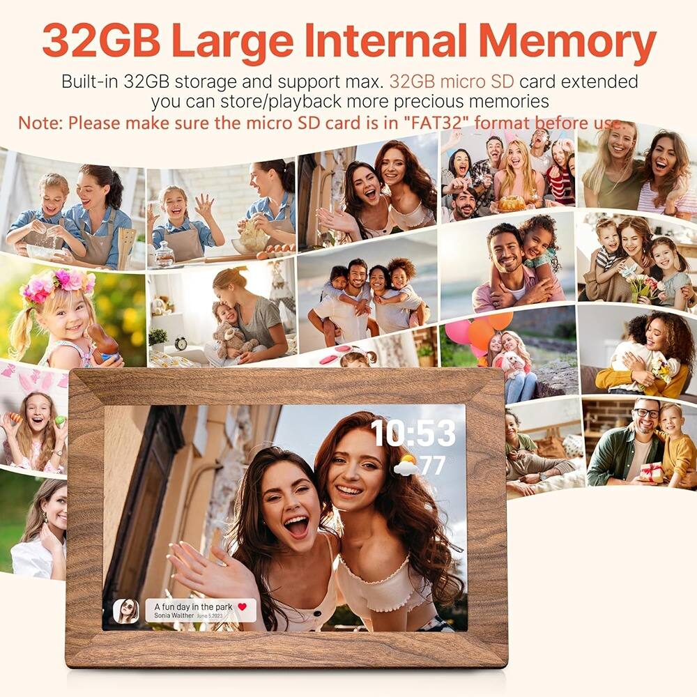 32GB Large Internal Memory

Built-in 32GB storage and support max. 32GB micro SD card extended you can store/playback more precious memories

Note: Please make sure the micro SD card is in "FAT32" format before use.

A fun day in the park ❤️
Sonia Wather June 30, 2023