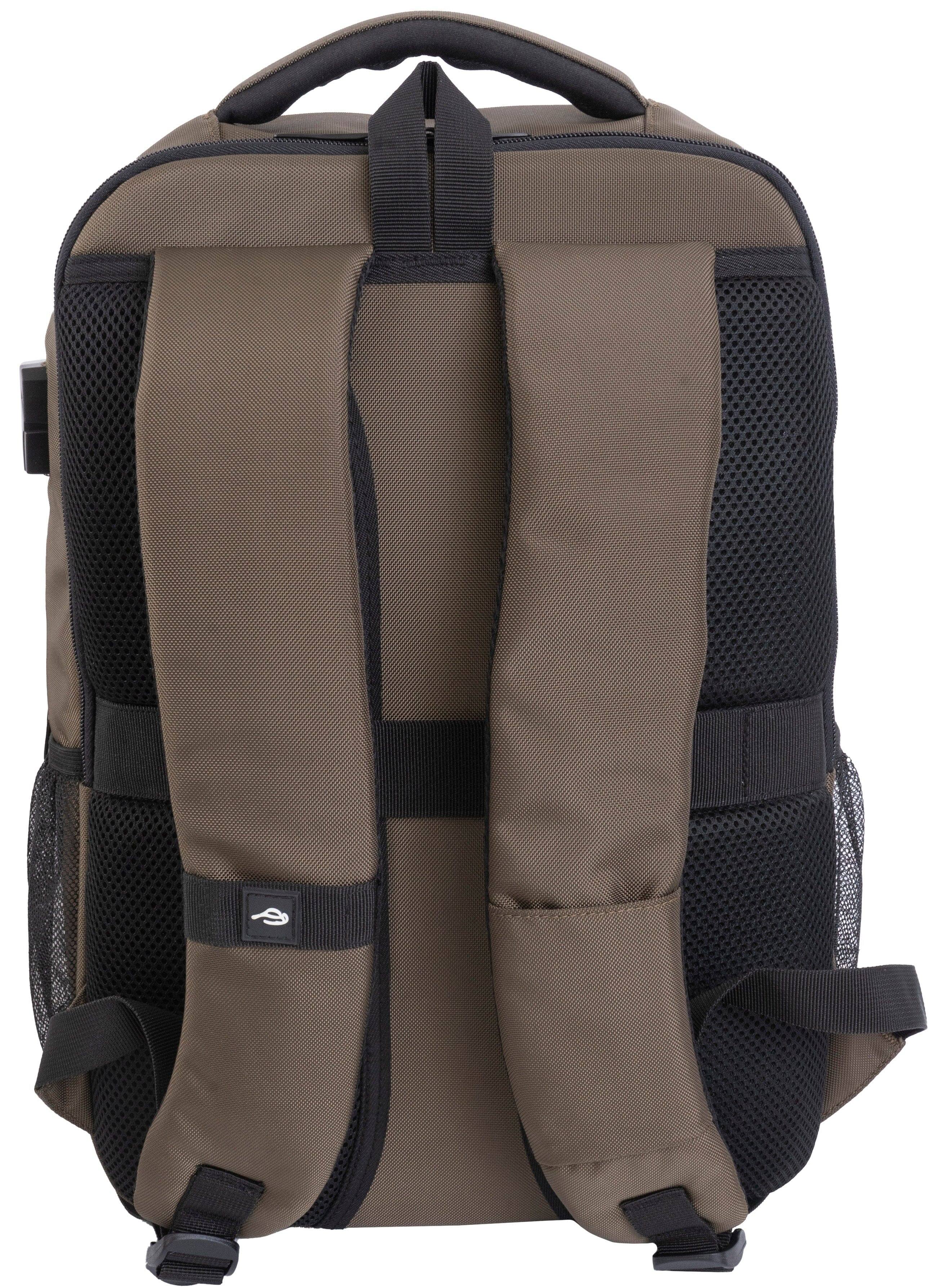 Alt View 3. Jack Abrahams - Jack Abrahams The Hamilton Nylon Workbook Backpack - Olive - Olive.