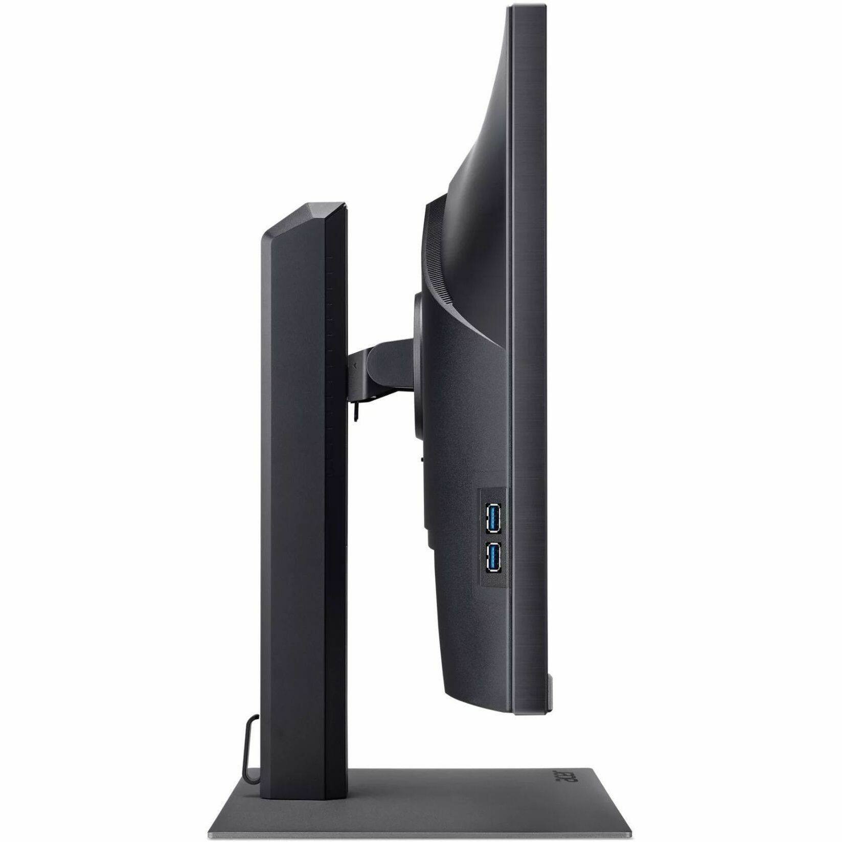 Alt View 1. Acer - 27" 4K IPS Monitor UM.HB7AA.B01 - Black.