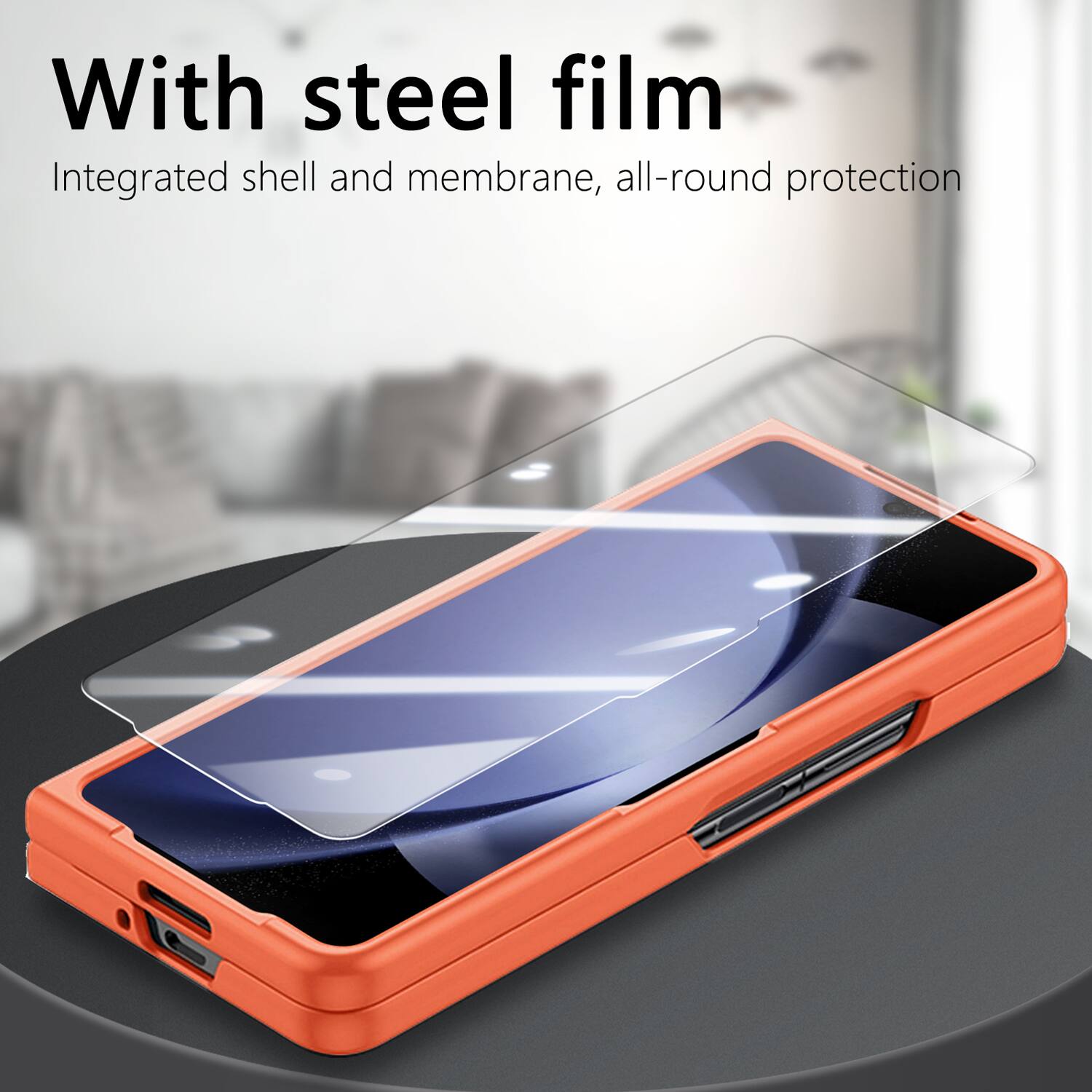 With steel film  
Integrated shell and membrane, all-round protection