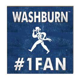 Jardine - Washburn Ichabods 10" x 10" #1 Fan Plaque - Blue