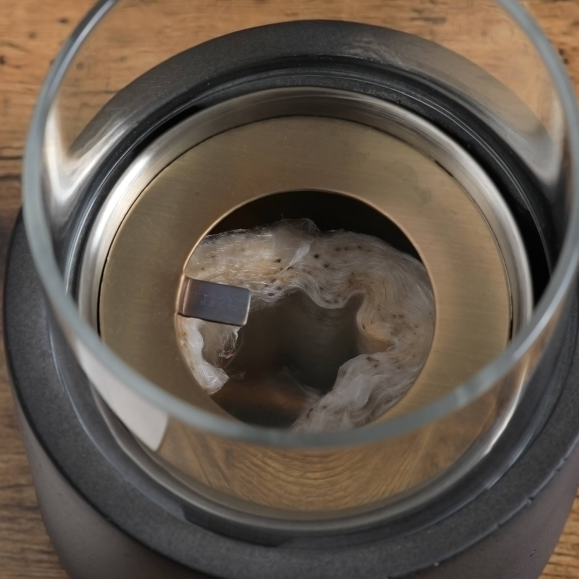 Alt View 1. APRILSOUL - Tabletop Fireplace Mini Concrete Ethanol Fire Bowl with Lid Burns up with Liquid and Solid Tablet Alcohol Dark Grey.