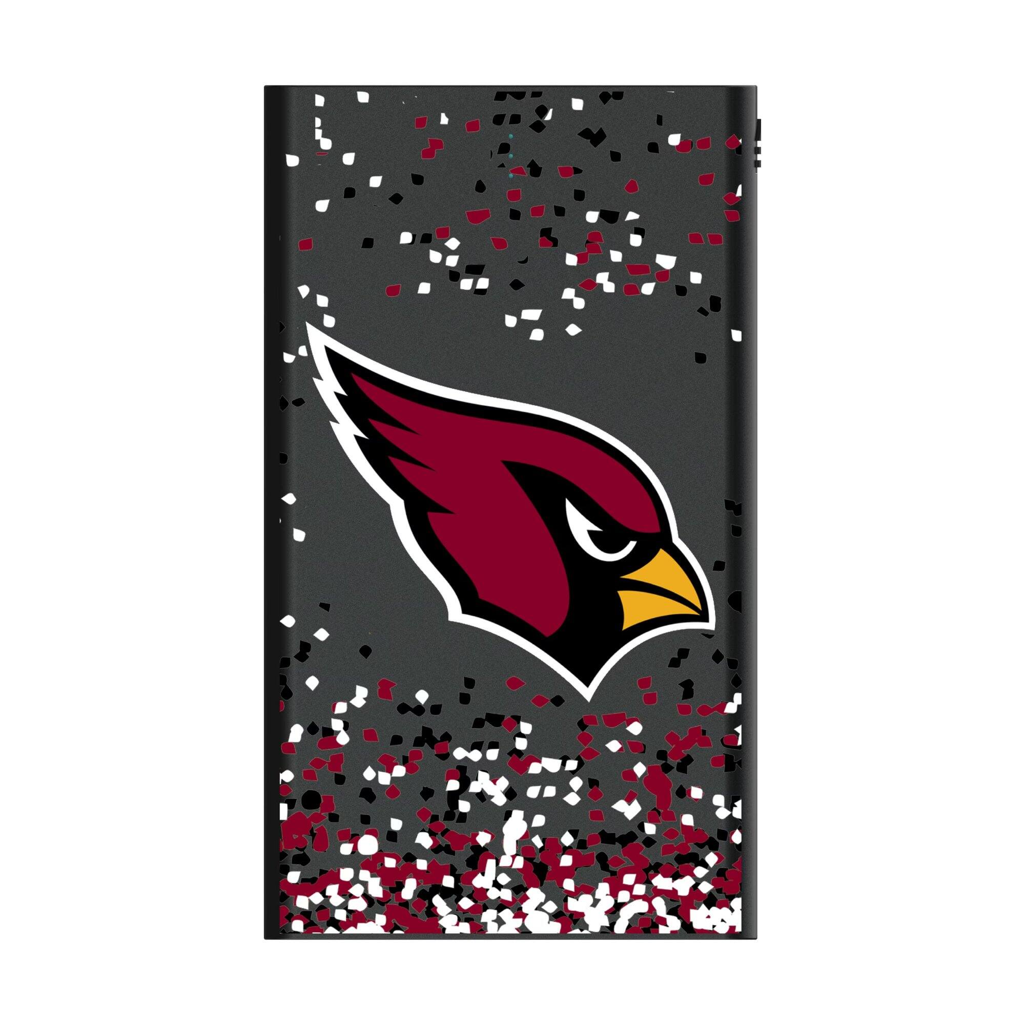 Alt View 1. Keyscaper - Arizona Cardinals 5000mAh Flat Powerbank - Black.